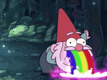 Gravity Falls Rainbow GIF - Gravity Falls Rainbow Vomit GIFs