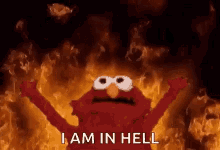 Elmo I Am In Hell GIF - Elmo I Am In Hell GIFs