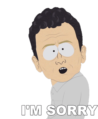 Im Sorry Tony Hayward Sticker - Im Sorry Tony Hayward South Park Stickers