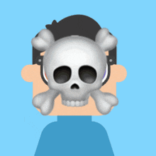 Duolingo Ar3len GIF - Duolingo Ar3len Skull GIFs