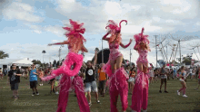 pink stilts trio slay edc electric daisy carnival