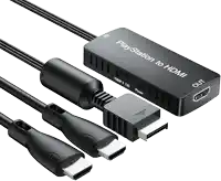 a playstation to hdmi cable with two hdmi connectors