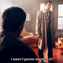 I Wasnt Gonna Mention It Castiel GIF - I Wasnt Gonna Mention It Castiel Supernatural GIFs