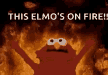 Elmo Fire Fire GIF
