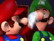 Mario Luigi GIF - Mario Luigi Smack GIFs