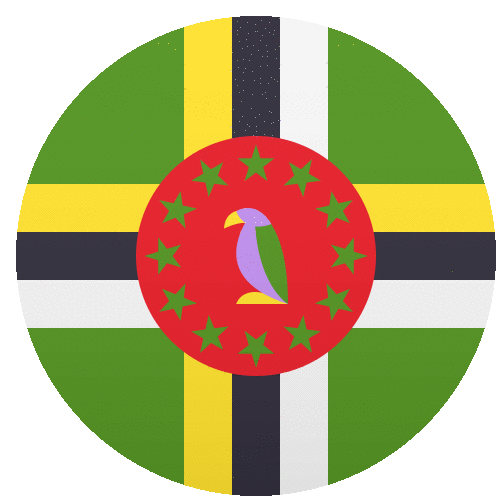 Dominica Flags Sticker - Dominica Flags Joypixels Stickers