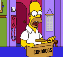 Corn Dogs Homer Simpson GIF - Corn Dogs Homer Simpson Eating Corn Dogs GIFs