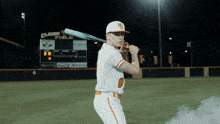 a baseball player with the number 8 on his shirt
