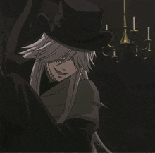 Kuroshitsuji Undertaker тёмный дворецкий гробовщик GIF - Kuroshitsuji Undertaker тёмный дворецкий гробовщик аниме удивление GIFs