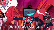 Who Gives A Shit Vox GIF - Who Gives A Shit Vox Hazbin Hotel GIFs