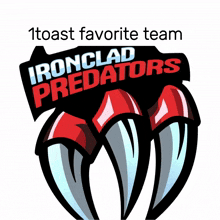 a logo for the ironclad predators is displayed
