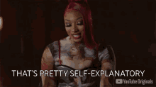 Thats Pretty Self Explanatory Megan Thee Stallion GIF - Thats Pretty Self Explanatory Megan Thee Stallion Released GIFs
