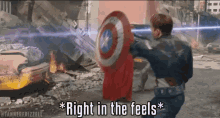 Captain America Right In The Feels GIF - Captain America Right In The Feels Avengers GIFs
