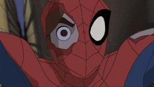 Spectacular Spider-man Damaged Mask GIF - Spectacular Spider-man Damaged Mask GIFs