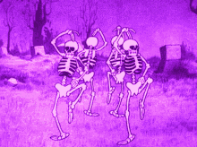 Skeletons Dancing GIF - Skeletons Dancing Purple GIFs