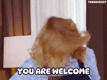 Youre Welcome No Problem GIF - Youre Welcome No Problem Flip Hair GIFs