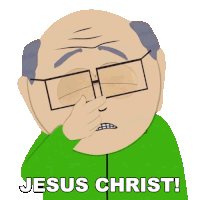 Jesus Christ Herbert Garrison Sticker - Jesus Christ Herbert Garrison South Park Stickers