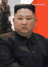a pixelated image of kim jong un with pixverse.ai in the upper right corner