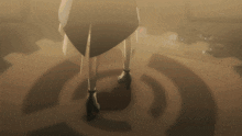 a person standing in a circle with a sign that says ' lg ' on it