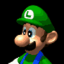 Luigi Luigi Blink GIF - Luigi Luigi Blink Luigi Pissed Himself GIFs