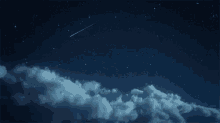 Lluvia De Estrellas Desde La Atmósfera GIF - Anime Meteors Falling Stars GIFs