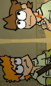 a cartoon of a man with the number 1 on his chest