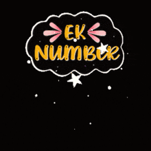 a woman is holding balloons in front of a speech bubble that says ek number