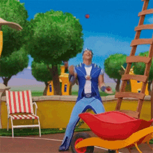 Lazy Town Sportacus GIF - Lazy Town Sportacus Juggle GIFs