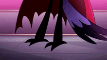a close up of a cartoon character 's feet