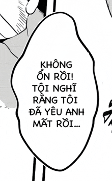 a black and white drawing of a speech bubble that says " không on roi "