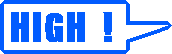 a pixel art illustration of a high ! sign with an arrow pointing to the left .