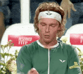 Andrey Rublev Tennis GIF - Andrey Rublev Tennis Talking To Himself GIFs