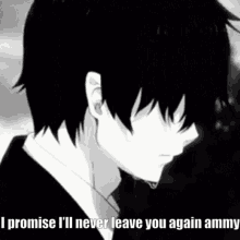 anime boy sad anime ammy ill never leave you again