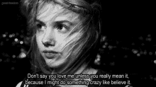 Love  GIF - Skins Cassie Ainsworth Dont Say You Love Me GIFs