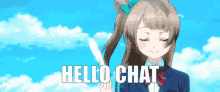 Hello Chat Love Live GIF - Hello Chat Love Live Kotori Minami GIFs