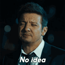 No Idea Mike Mclusky GIF - No Idea Mike Mclusky Jeremy Renner GIFs