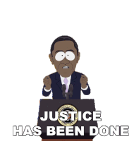 Justice Has Been Done Barack Obama Sticker - Justice Has Been Done Barack Obama South Park Stickers