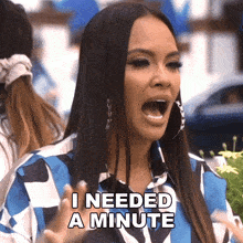 I Needed A Minute Evelyn Lozada GIF - I Needed A Minute Evelyn Lozada Basketball Wives GIFs