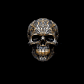 a skull with ghosts in the background and the words sound of brotherhood sob