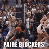 Paige Bueckers Block GIF - Paige Bueckers Block Paige Blockers GIFs