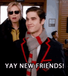 New Friends GIF - Glee Darren Criss Blaine GIFs