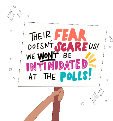 Protest Sign Protest Sticker - Protest Sign Protest Their Fear Doesnt Scare Us Stickers