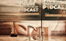 a poster for the figure entrepreneur podcast with mayowa ajisafe