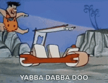 Yabbadabbadoo Car GIF - Yabbadabbadoo Car Flintstones GIFs