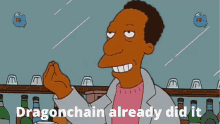 homer simpson hand kiss dragonchain blockchain technology