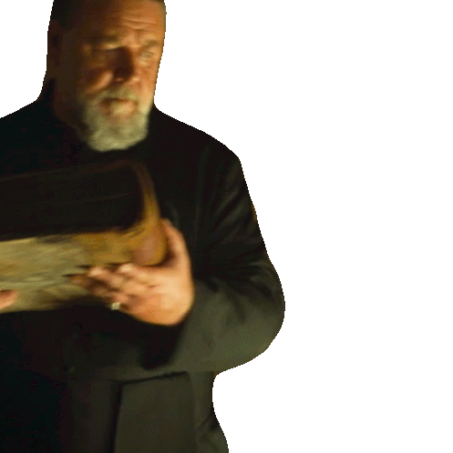 Carrying Book Father Gabriele Amorth Sticker - Carrying Book Father Gabriele Amorth Russell Crowe Stickers