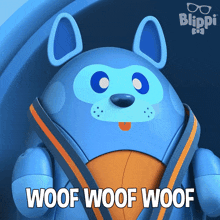 Woof Woof Woof Dbo The Dog GIF - Woof Woof Woof Dbo The Dog Blippi Wonders Educational Cartoons For Kids GIFs