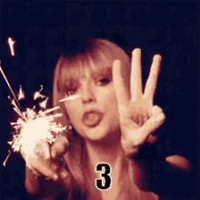 เค้าท์ดาวน์ GIF - Taylor Swift New Years Eve Countdown GIFs
