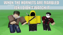when the hornets are marbled marble hornets marble hornets roblox roblox masky roblox