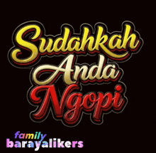 a poster that says sudahkah anda ngopi